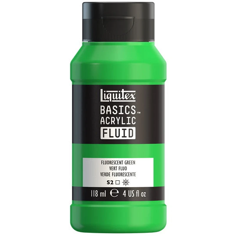Acrylique basics fluide - 4oz - vert fluorescent