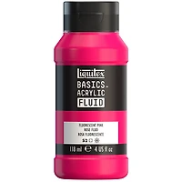 Acrylique basics fluide - 4oz - rose fluorescent