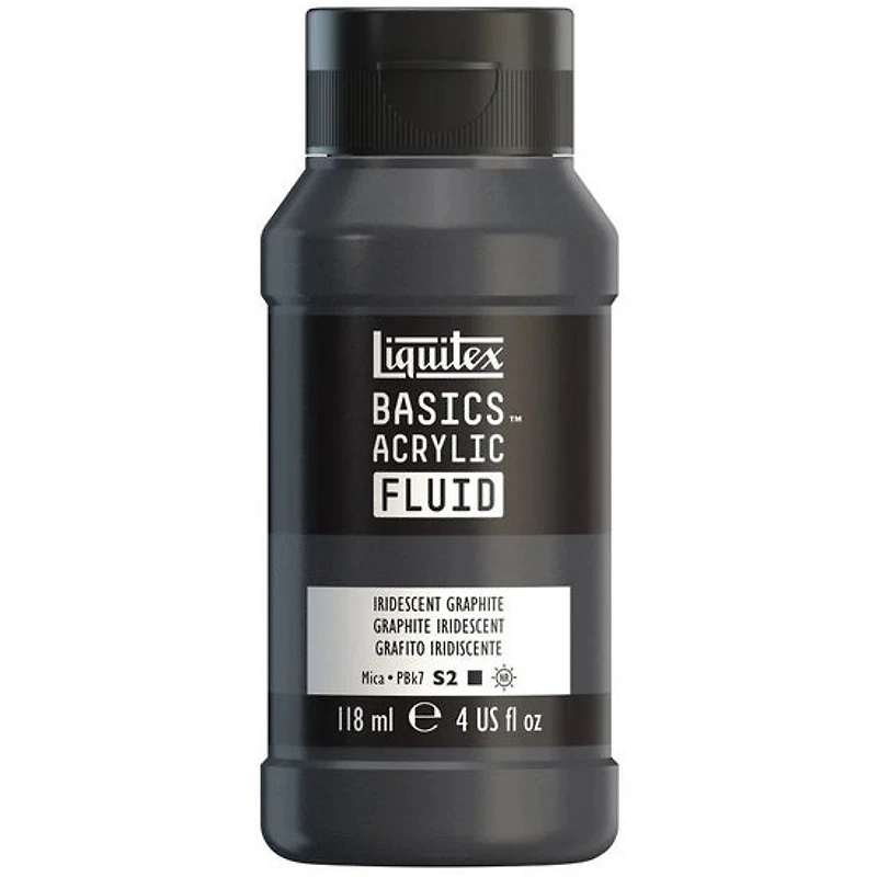 Acrylique basics fluide - 4oz - graphite iridescent