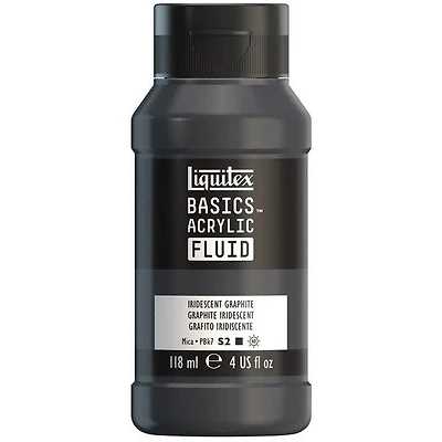 Acrylique basics fluide - 4oz - graphite iridescent