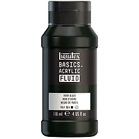 Basics fluid acrylic - 4oz - ivory black