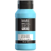 Acrylique basics fluide - 4oz - bleu clair permanent