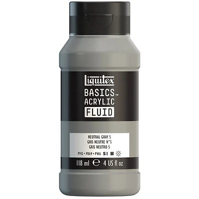 Acrylique basics fluide - 4oz - gris neutre 5