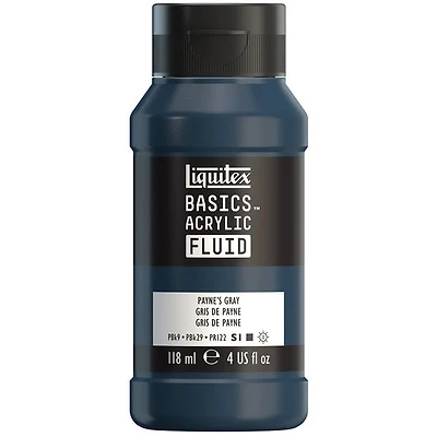 Acrylique basics fluide - 4oz - gris de payne