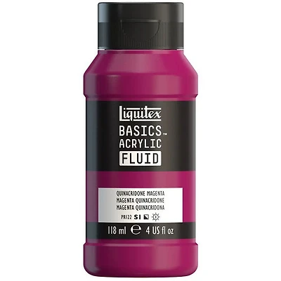 Basics fluid acrylic - 4oz - quinacridone magenta