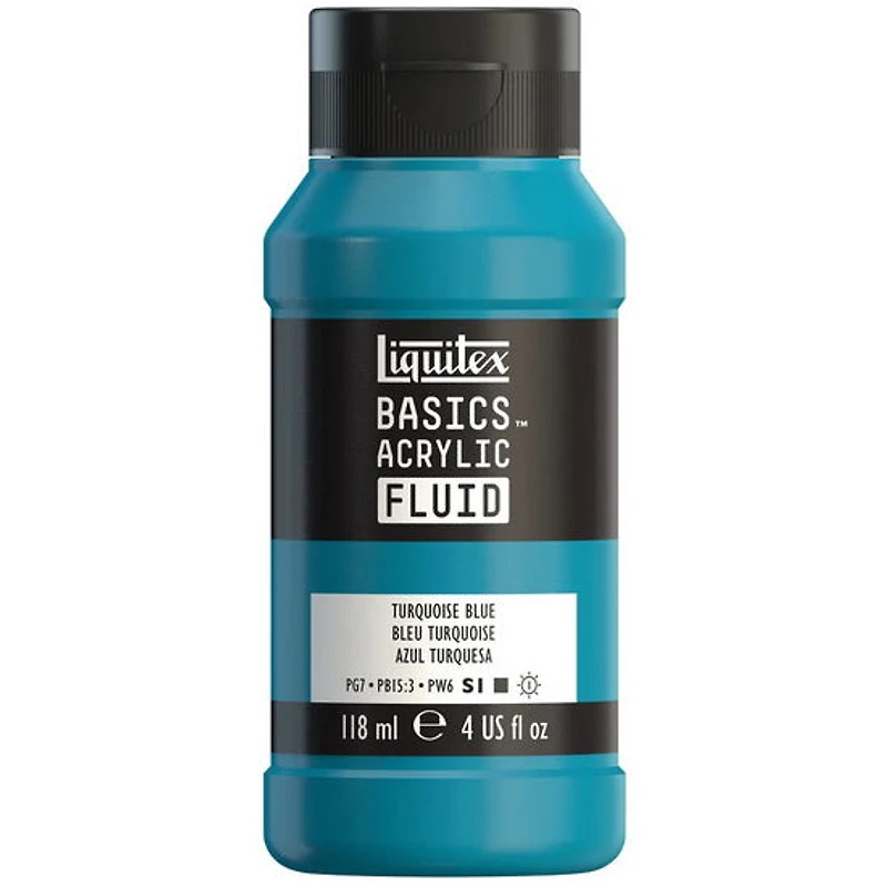 Basics fluid acrylic - 4oz - turquoise blue