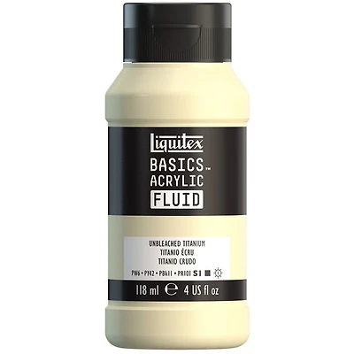 Basics fluid acrylic - 4oz - unbleached titanium