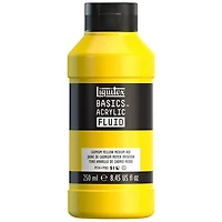 Acrylique basics fluide - 8oz - jaune de cadmium moyen imitation