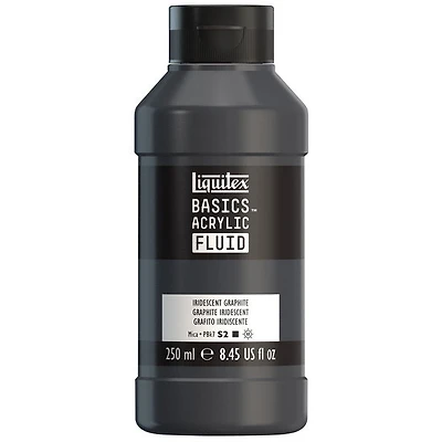 Acrylique basics fluide - 8oz - graphite iridescent