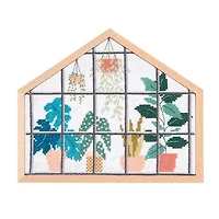 Ensemble broderie point de croix - jungle urbaine