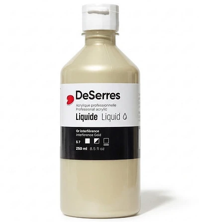 Acrylique liquide  or interference série 7 - 250ml