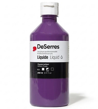 Acrylique liquide  pourpre brillant série 3 - 250ml