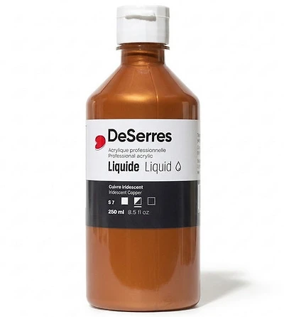 Acrylique liquide  cuivre iridescent série 7 - 250ml