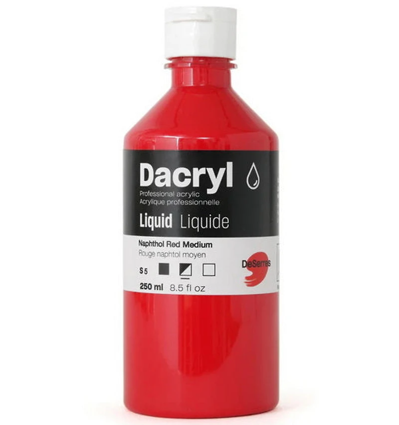 Acrylique liquide rouge naphtol clair série 5 - 250ml
