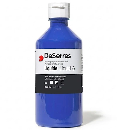 Acrylique liquide bleu outremer classique série 2 - 250ml