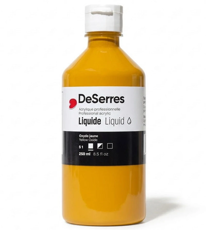 Acrylique liquide oxyde jaune série 1 - 250ml