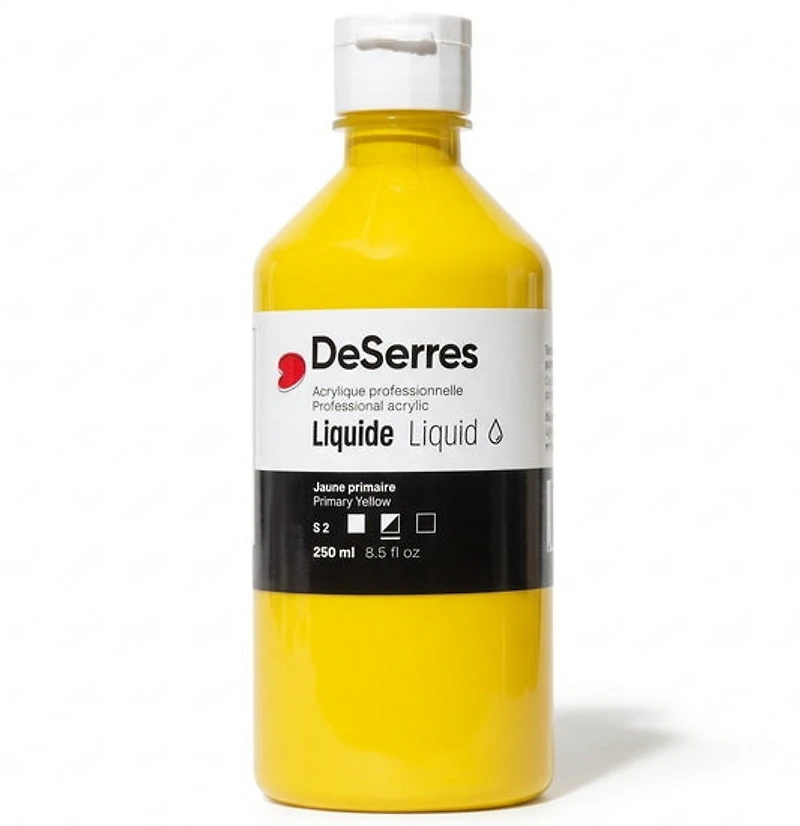 Acrylique liquide jaune primaire série 2 - 250ml