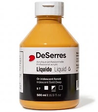 Acrylique liquide or iridescent foncé série 7 - 500ml