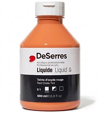 Acrylique liquide teinte oxyde rouge série 1 - 500ml