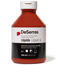 Acrylique liquide alizarine cramoisie imitation série 3 - 500ml