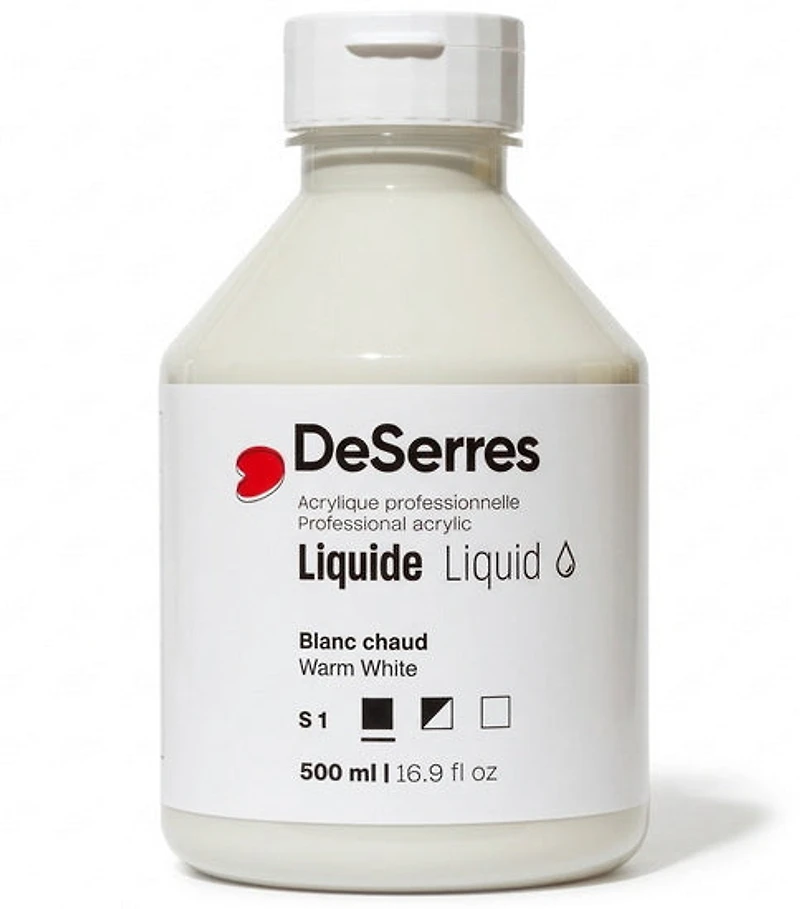 Acrylique liquide blanc chaud série 1 - 500ml