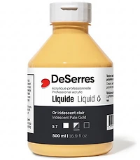 Acrylique liquide or pâle iridescent série 7 - 500ml