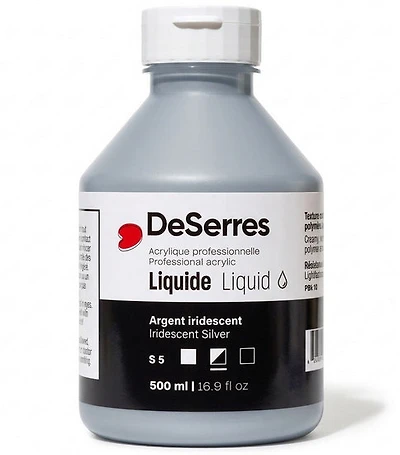 Acrylique liquide argent iridescent série 5 - 500ml