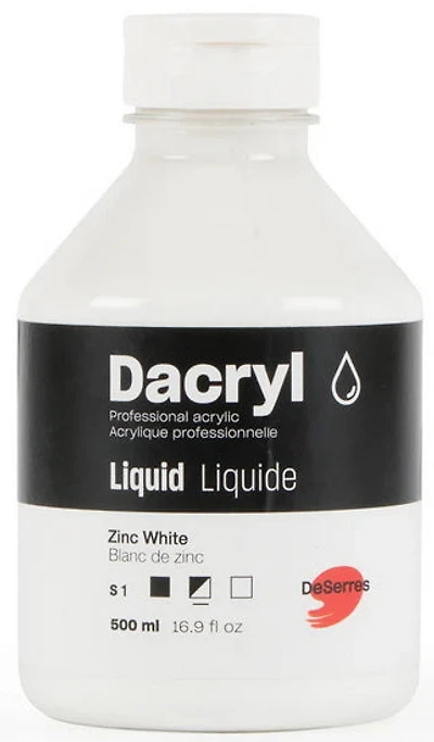 Acrylique liquide zinc blanc série 1 - 500ml