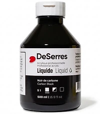 Acrylique liquide noir de carbone série 1 - 500ml