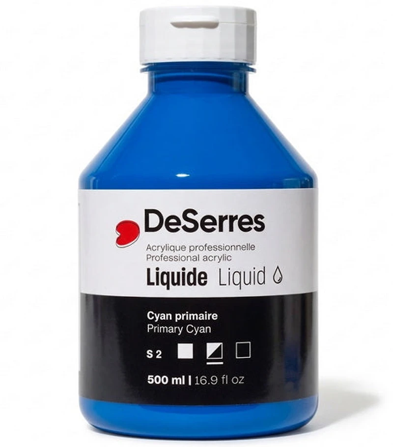 Acrylique liquide cyan primaire série 2 - 500ml