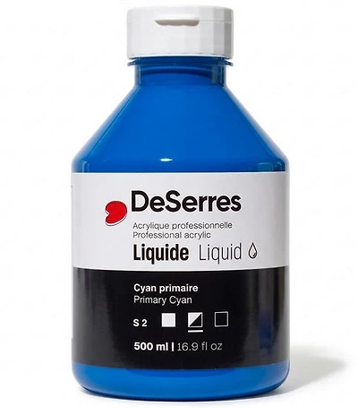 Acrylique liquide cyan primaire série 2 - 500ml