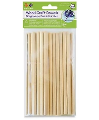 30 Round wood sticks - 6mm - 15cm