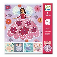 Ens. 5 pochoirs - fées