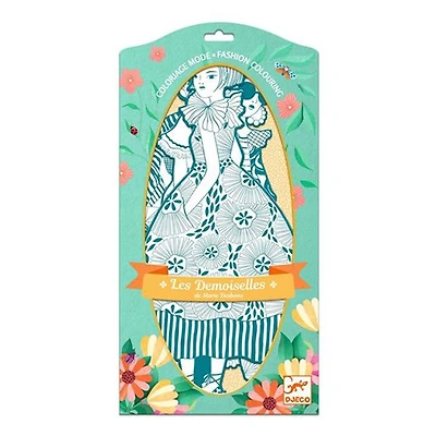 Coloriage mode - les demoiselles, rebekka et ses amies