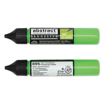 Marqueur acrylique - abstract - vert fluo