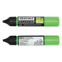 Marqueur acrylique - abstract - vert fluo