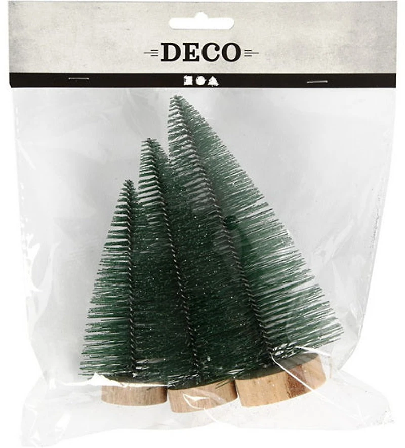 Christmas spruce trees assort 3 pcs