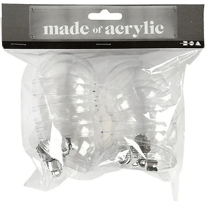 Boule a decorer transp 6 cm 8 pcs