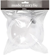 Boule a decorer transparente 13.6 cm