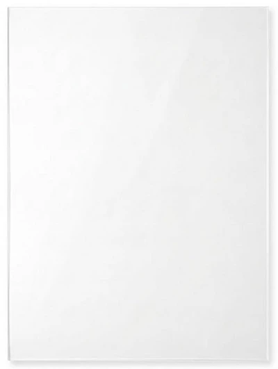 Feuille de plexi transparente