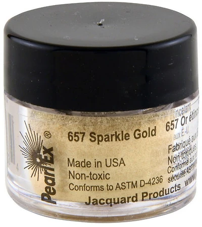 Pigment pearl ex or étincellant