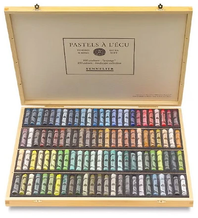 Coffret - pastels à l’écu - paysage (100)