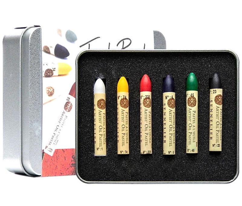 Set of oil pastels (6)