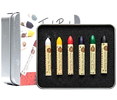 Set of oil pastels (6)
