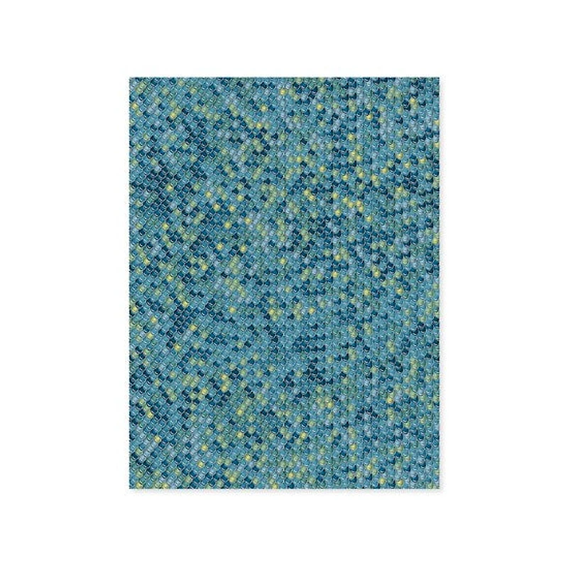 Papier imprimé - écailles bleu-vert