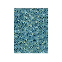 Papier imprimé - écailles bleu-vert