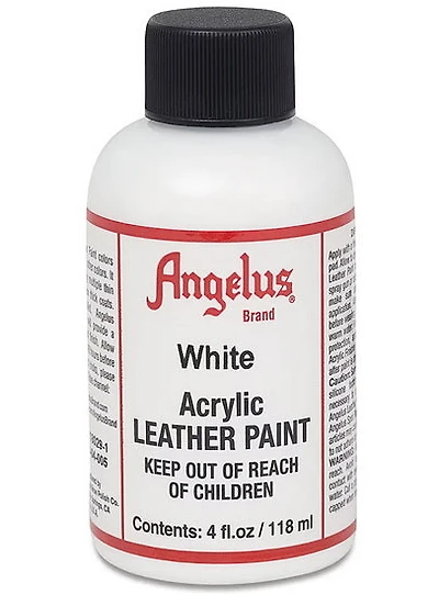 Acrylic Leather Paint		 - WHITE OUNCE - 4 OUNCE