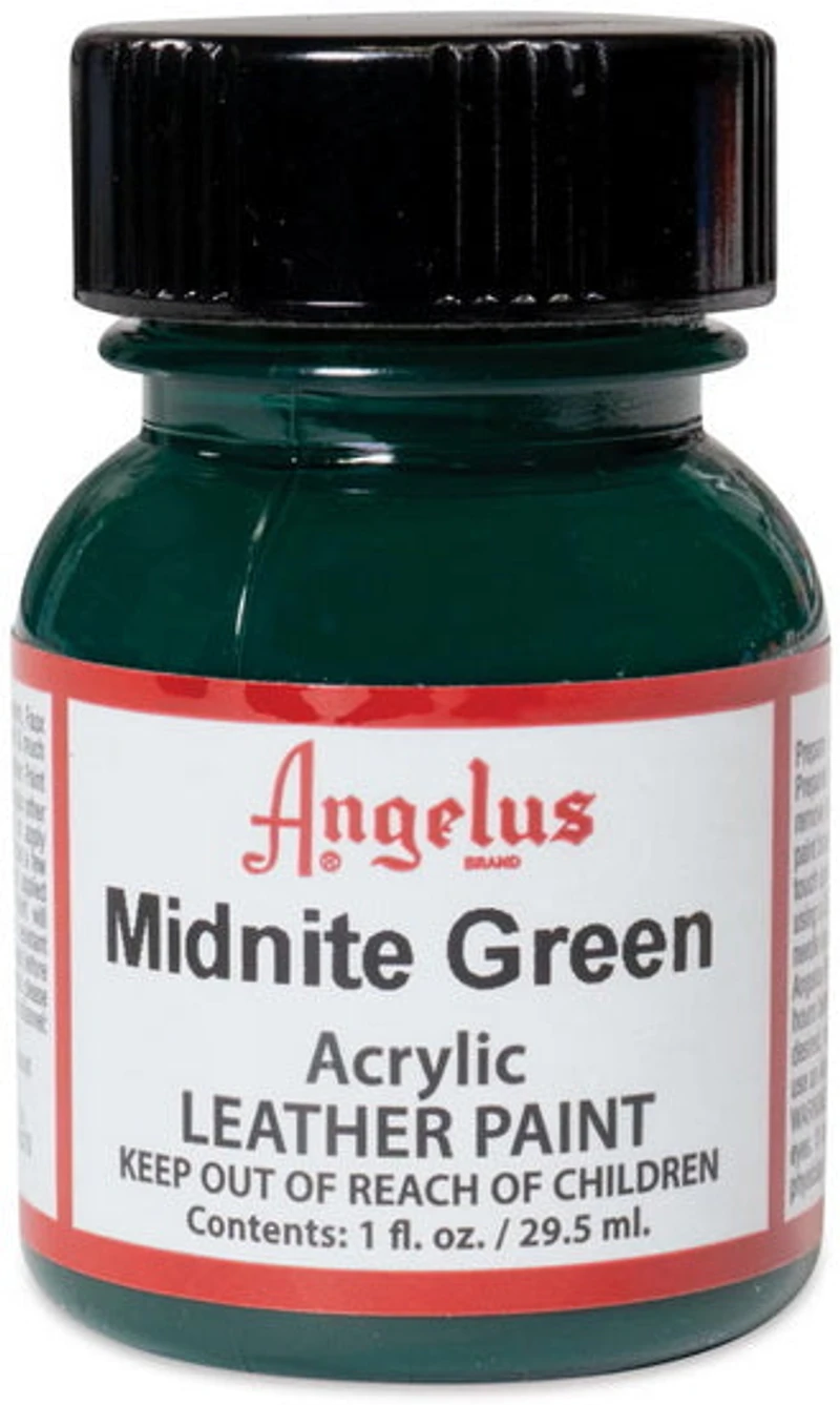 Acrylic Leather Paint - MIDNIGHT GREEN OUNCE - 1 OUNCE