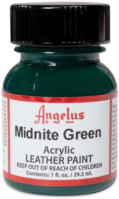 Acrylic Leather Paint		 - MIDNIGHT GREEN OUNCE - 1 OUNCE