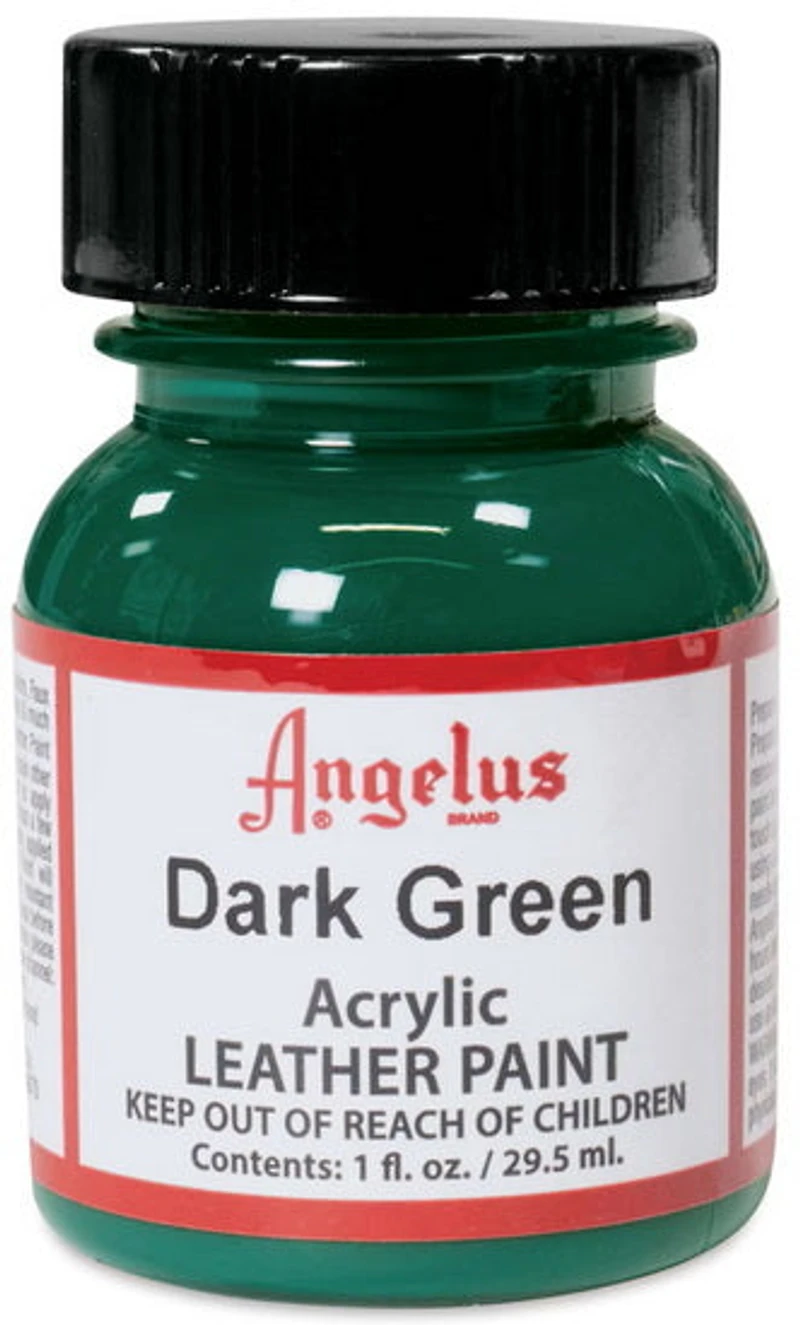 Acrylique pour cuir - vert fonce ounce - 1 ounce